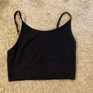 Black crop top